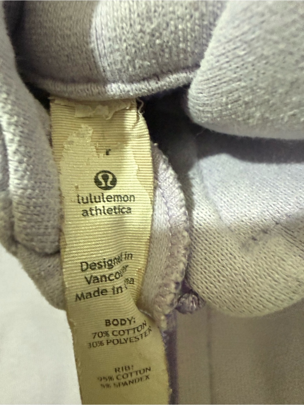 Lululemon Scuba Hoodie Jacket Lavender Purple Zip Up Women’s Size 4 - Picture 5 of 5